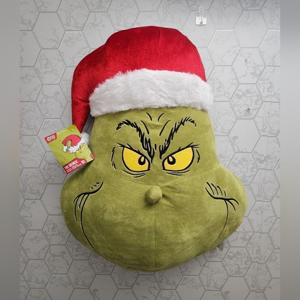 30" Christmas Giant Decoration Plush Greeters Hanging the Grinch Dr. Seuss,  new